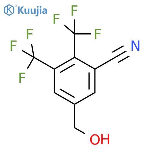 3,4-Bis(trifluoromethyl)-5-cyanobenzyl alcohol structure