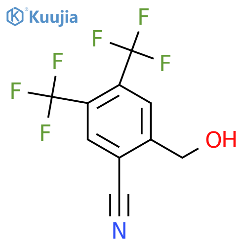 4,5-Bis(trifluoromethyl)-2-cyanobenzyl alcohol structure