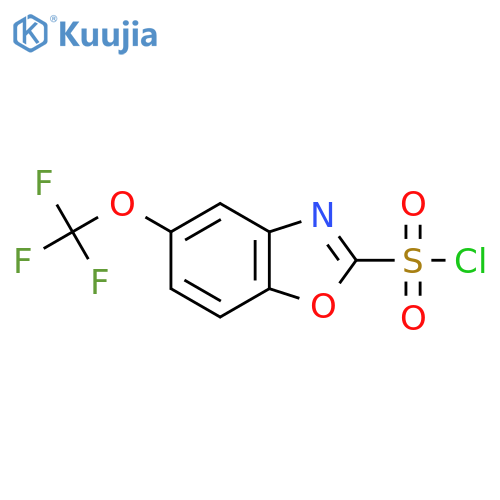 5-(Trifluoromethoxy)benzo[d]oxazole-2-sulfonyl chloride structure