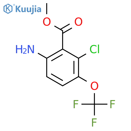 Methyl 6-amino-2-chloro-3-(trifluoromethoxy)benzoate structure