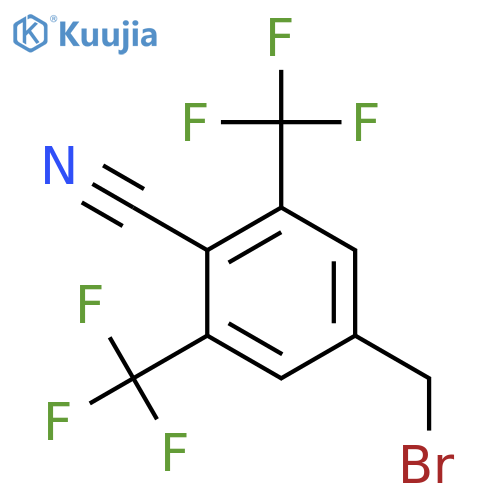 3,5-Bis(trifluoromethyl)-4-cyanobenzyl bromide structure