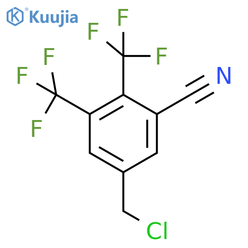 3,4-Bis(trifluoromethyl)-5-cyanobenzyl chloride structure