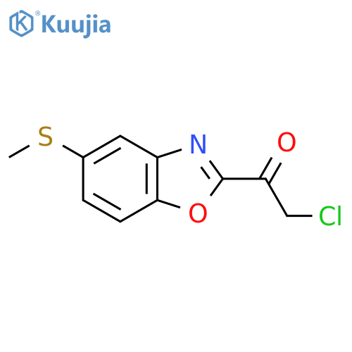 2-(2-Chloroacetyl)-5-(methylthio)benzo[d]oxazole structure