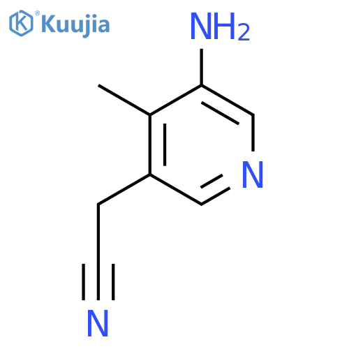 3-Amino-4-methylpyridine-5-acetonitrile structure