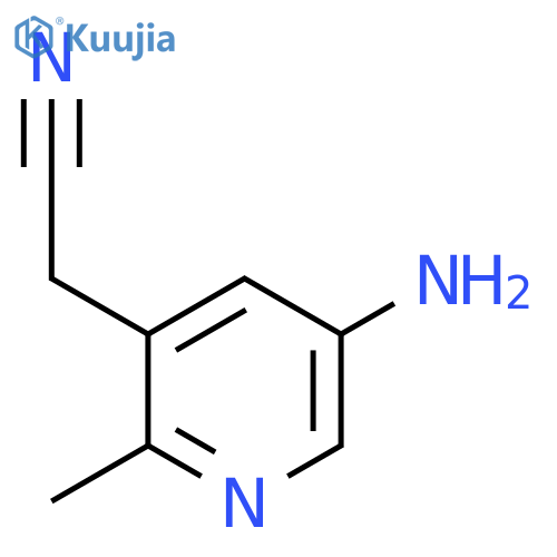 5-Amino-2-methylpyridine-3-acetonitrile structure