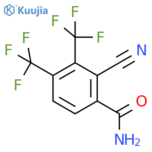 3,4-Bis(trifluoromethyl)-2-cyanobenzamide structure