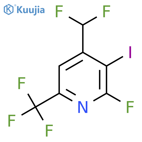 4-(Difluoromethyl)-2-fluoro-3-iodo-6-(trifluoromethyl)pyridine structure