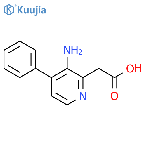 3-Amino-4-phenylpyridine-2-acetic acid structure