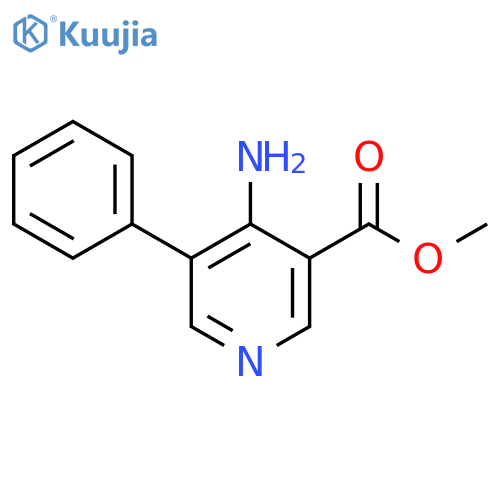 Methyl 4-amino-5-phenylnicotinate structure