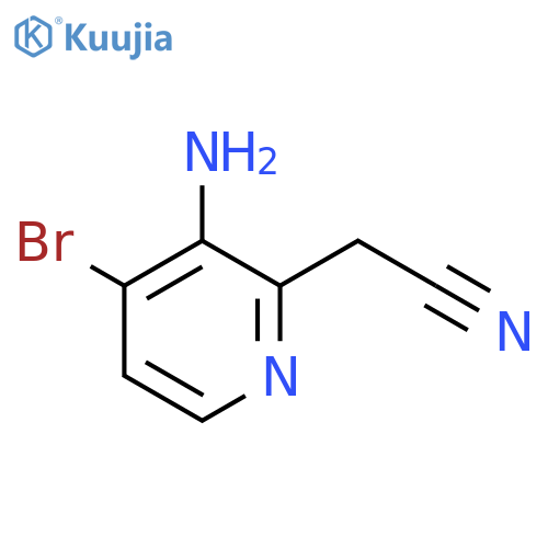 3-Amino-4-bromopyridine-2-acetonitrile structure