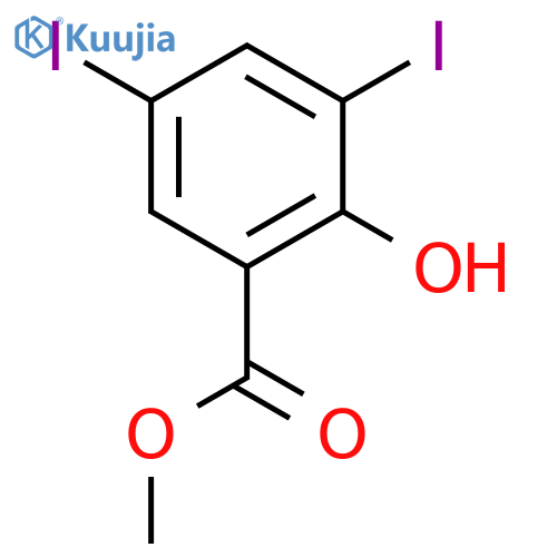 Methyl 2-hydroxy-3,5-diiodobenzoate structure