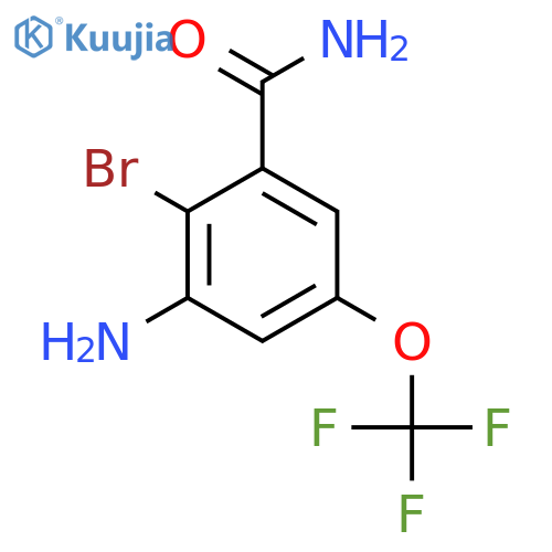 3-Amino-2-bromo-5-(trifluoromethoxy)benzamide structure