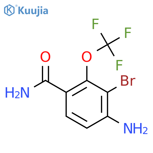 4-Amino-3-bromo-2-(trifluoromethoxy)benzamide structure