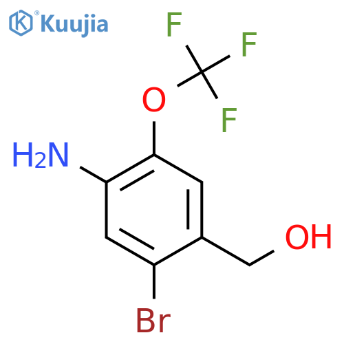 4-Amino-2-bromo-5-(trifluoromethoxy)benzyl alcohol structure