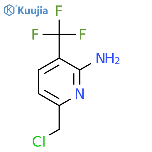 2-Amino-6-chloromethyl-3-(trifluoromethyl)pyridine structure