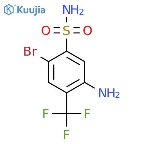 5-Amino-2-bromo-4-(trifluoromethyl)benzenesulfonamide structure