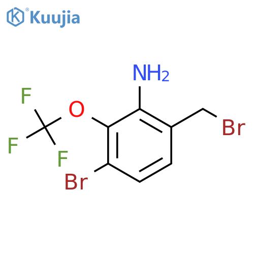 2-Amino-4-bromo-3-(trifluoromethoxy)benzyl bromide structure