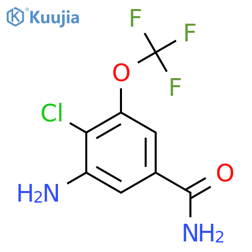 3-Amino-4-chloro-5-(trifluoromethoxy)benzamide structure