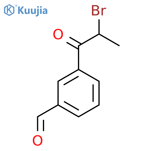 2-Bromo-1-(3-formylphenyl)propan-1-one structure