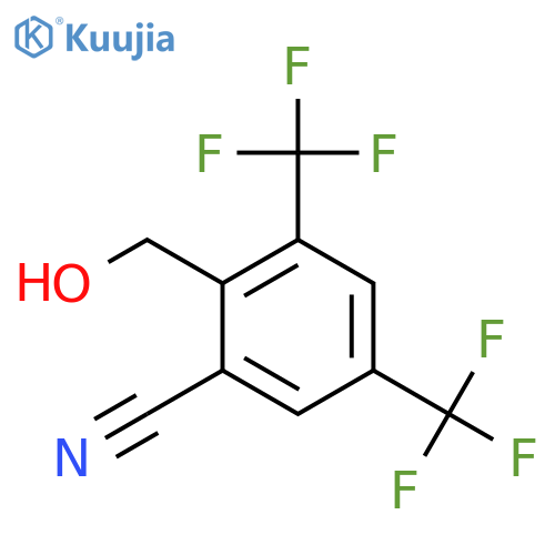 2,4-Bis(trifluoromethyl)-6-cyanobenzyl alcohol structure