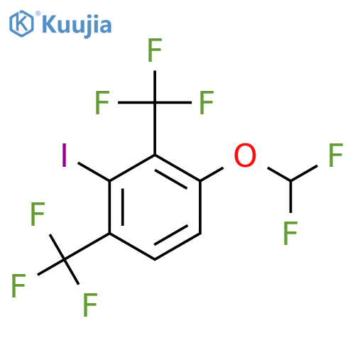 1,3-Bis(trifluoromethyl)-4-(difluoromethoxy)-2-iodobenzene structure