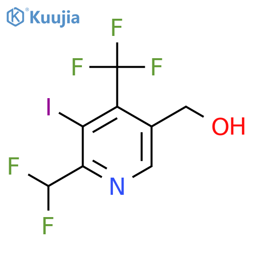 2-(Difluoromethyl)-3-iodo-4-(trifluoromethyl)pyridine-5-methanol structure