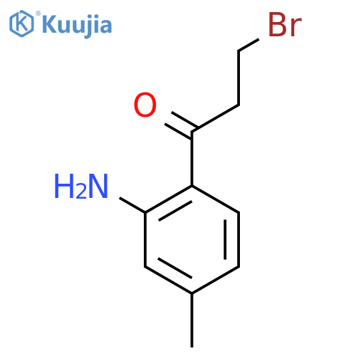 1-(2-Amino-4-methylphenyl)-3-bromopropan-1-one structure