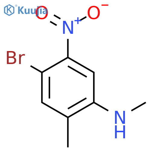 4-Bromo-N,2-dimethyl-5-nitroaniline structure