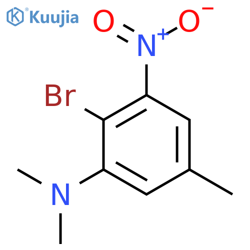 2-Bromo-3-nitro-N,N,5-trimethylaniline structure