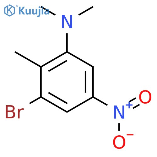 3-Bromo-5-nitro-N,N,2-trimethylaniline structure
