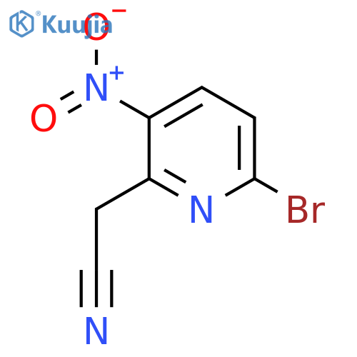 6-Bromo-3-nitropyridine-2-acetonitrile structure