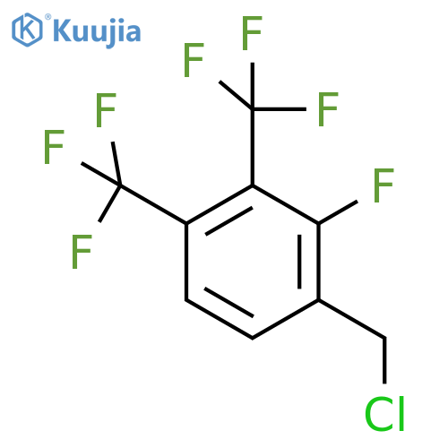 3,4-Bis(trifluoromethyl)-2-fluorobenzyl chloride structure