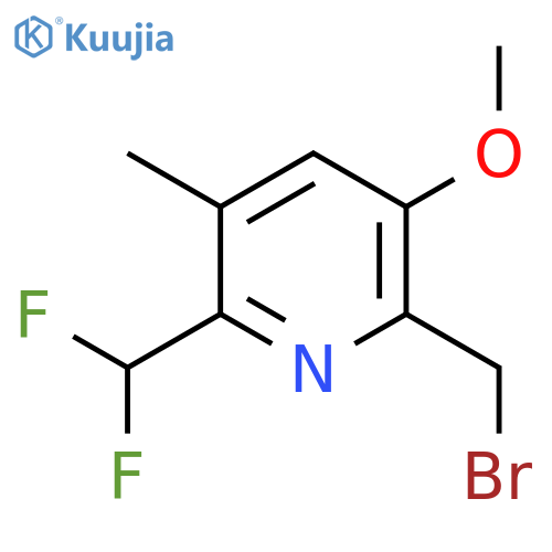 2-(Bromomethyl)-6-(difluoromethyl)-3-methoxy-5-methylpyridine structure
