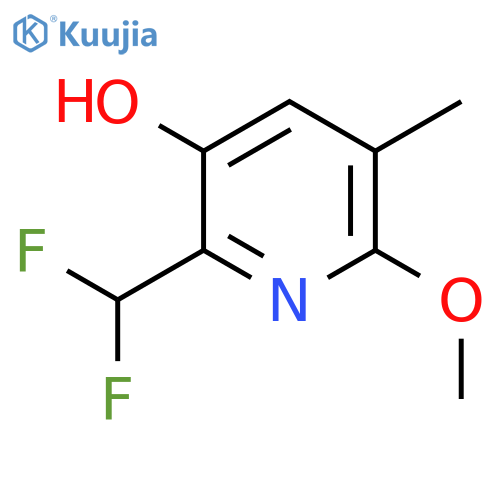 2-(Difluoromethyl)-3-hydroxy-6-methoxy-5-methylpyridine structure
