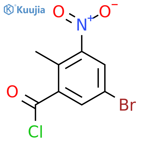 5-Bromo-2-methyl-3-nitrobenzoyl chloride structure
