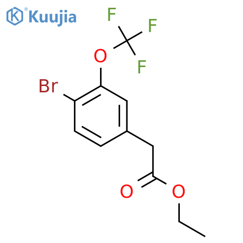 Ethyl 4-bromo-3-(trifluoromethoxy)phenylacetate structure