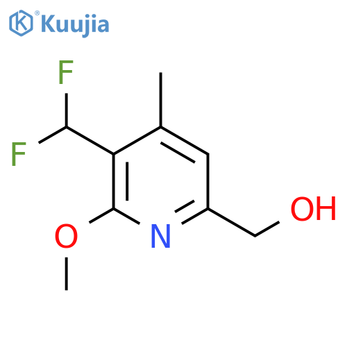 3-(Difluoromethyl)-2-methoxy-4-methylpyridine-6-methanol structure