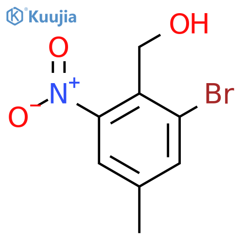 2-Bromo-4-methyl-6-nitrobenzyl alcohol structure