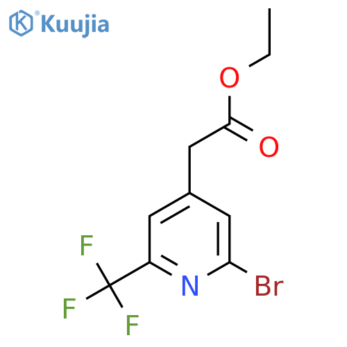 Ethyl 2-bromo-6-(trifluoromethyl)pyridine-4-acetate structure
