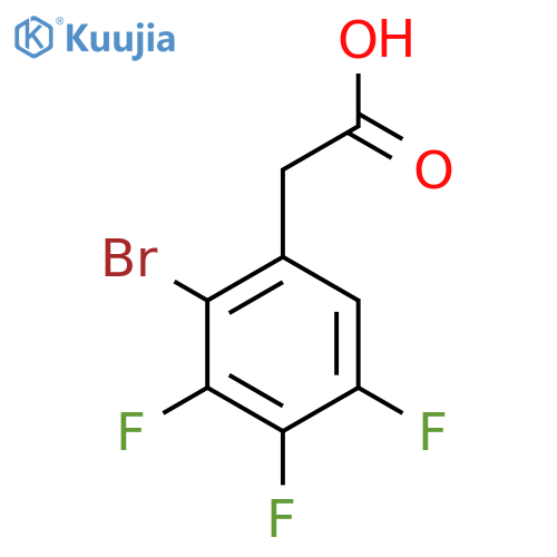 2-Bromo-3,4,5-trifluorophenylacetic acid structure
