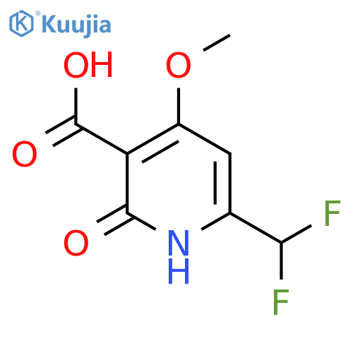 6-(Difluoromethyl)-2-hydroxy-4-methoxypyridine-3-carboxylic acid structure