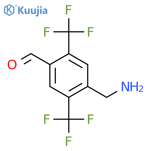 2,5-Bis(trifluoromethyl)-4-formylbenzylamine structure