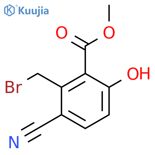 Methyl 2-bromomethyl-3-cyano-6-hydroxybenzoate structure
