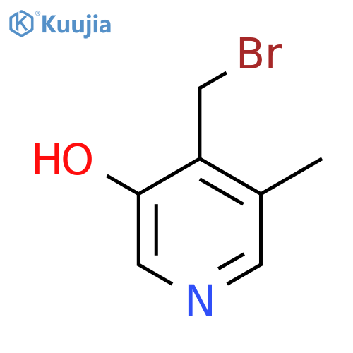 4-Bromomethyl-3-hydroxy-5-methylpyridine structure