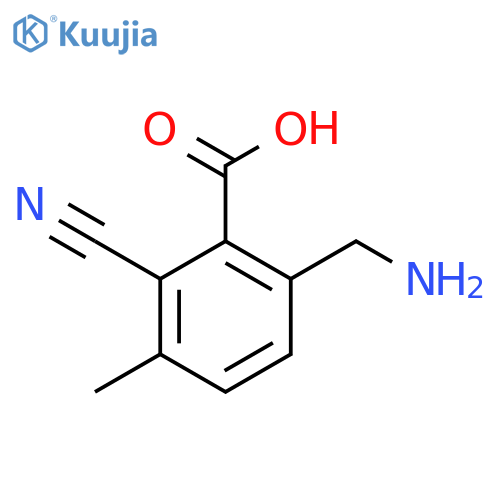 6-Aminomethyl-2-cyano-3-methylbenzoic acid structure