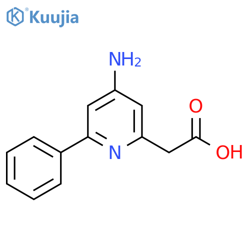 4-Amino-2-phenylpyridine-6-acetic acid structure