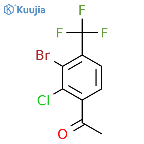 3'-Bromo-2'-chloro-4'-(trifluoromethyl)acetophenone structure