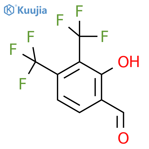 3,4-Bis(trifluoromethyl)-2-hydroxybenzaldehyde structure