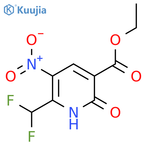 Ethyl 2-(difluoromethyl)-6-hydroxy-3-nitropyridine-5-carboxylate structure