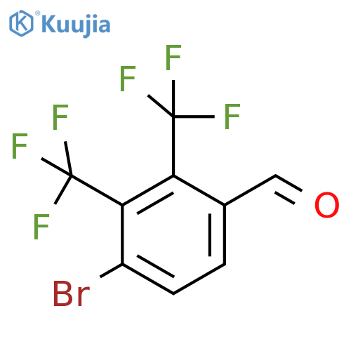 2,3-Bis(trifluoromethyl)-4-bromobenzaldehyde structure